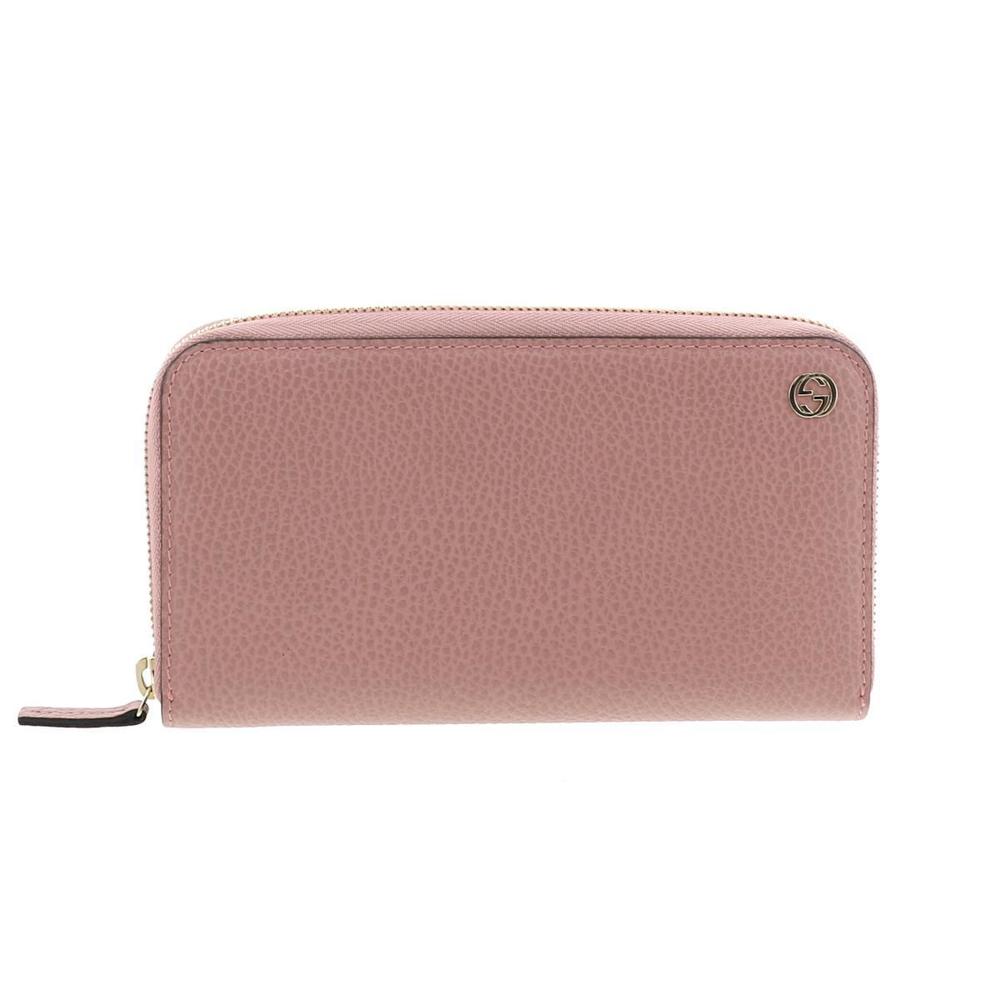 Gucci Fastener Long Wallet Pink